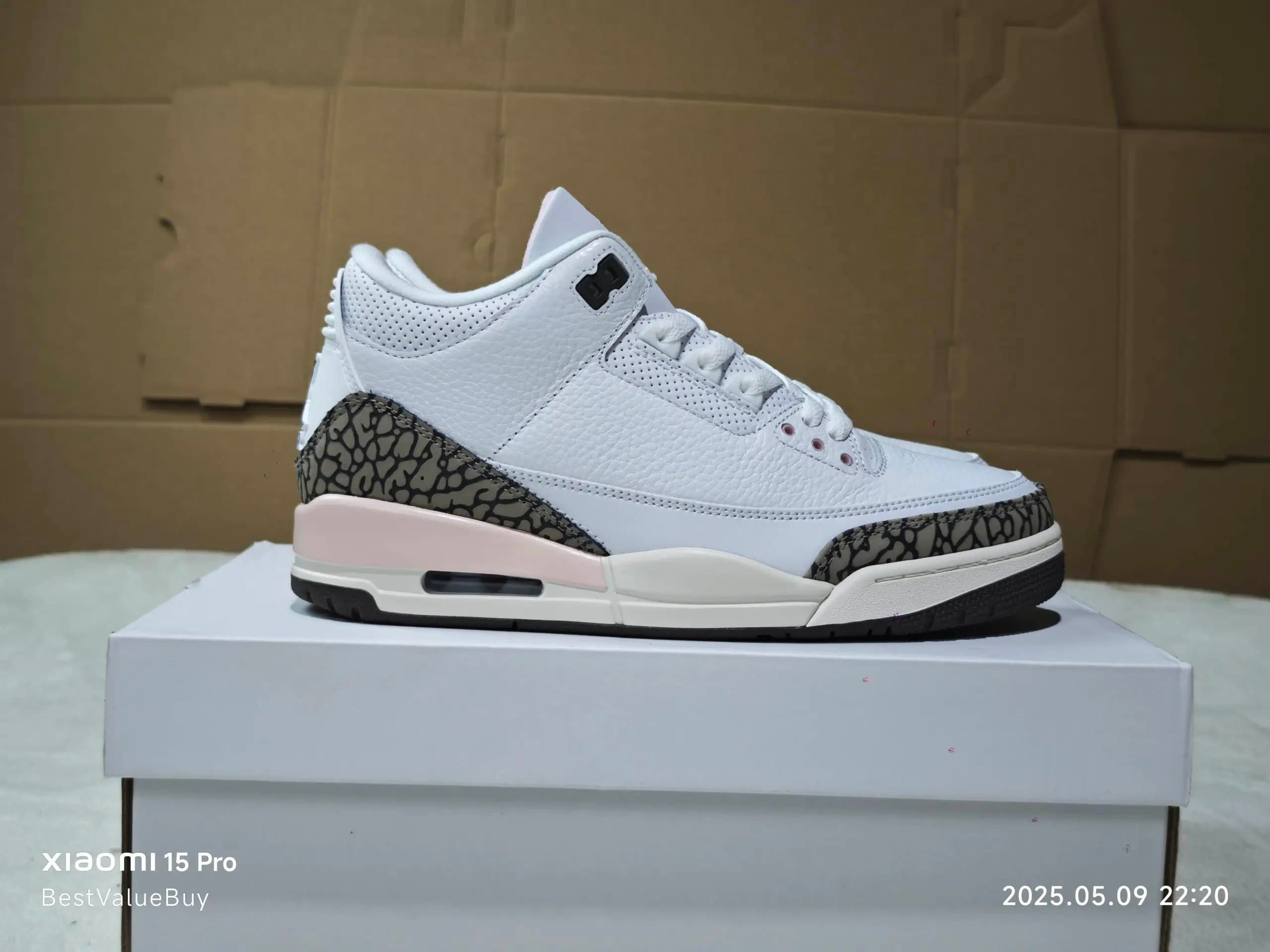 Air Jordan 3 White Cement Rose