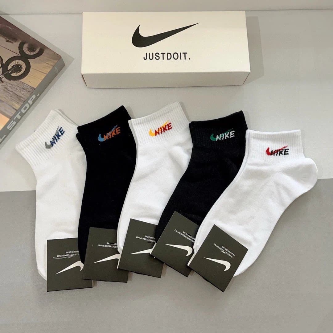 Nike Crew Socks Multi-Color Swoosh Logo