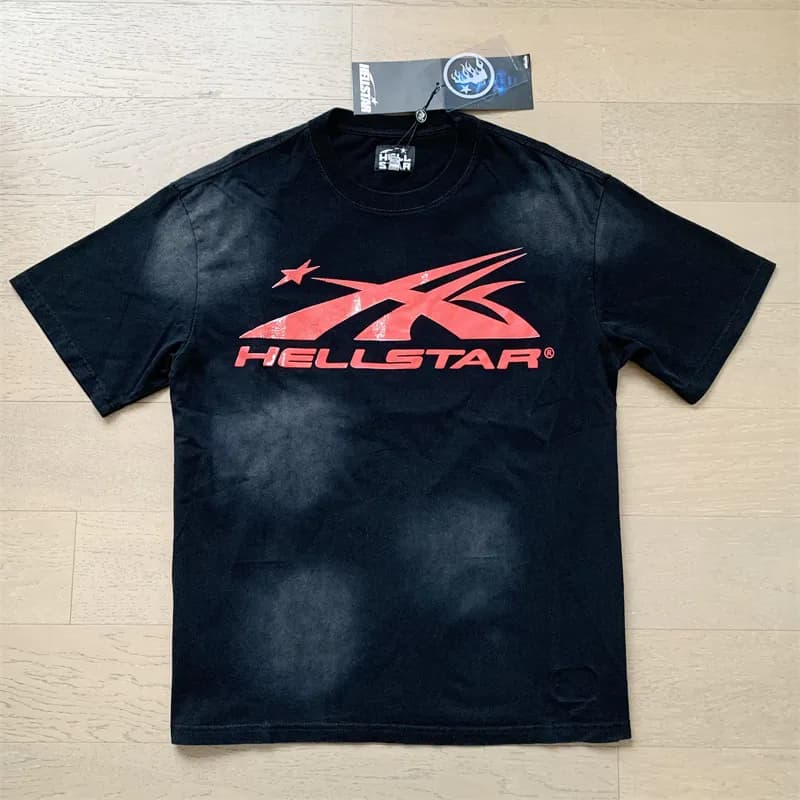 Hellstar Long Sleeve Tee Flame Graphic — X46