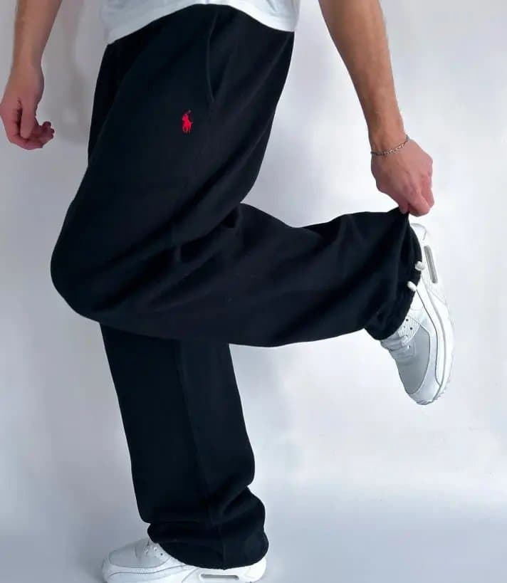 Fear of God Essentials Sweatpants Logo Embroidered — B8367脚口穿绳黑色