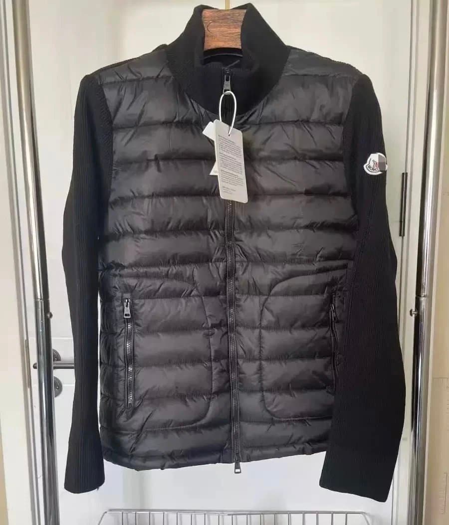 Moncler Puffer Jacket Glossy Red — 1-黑色白标（立领）