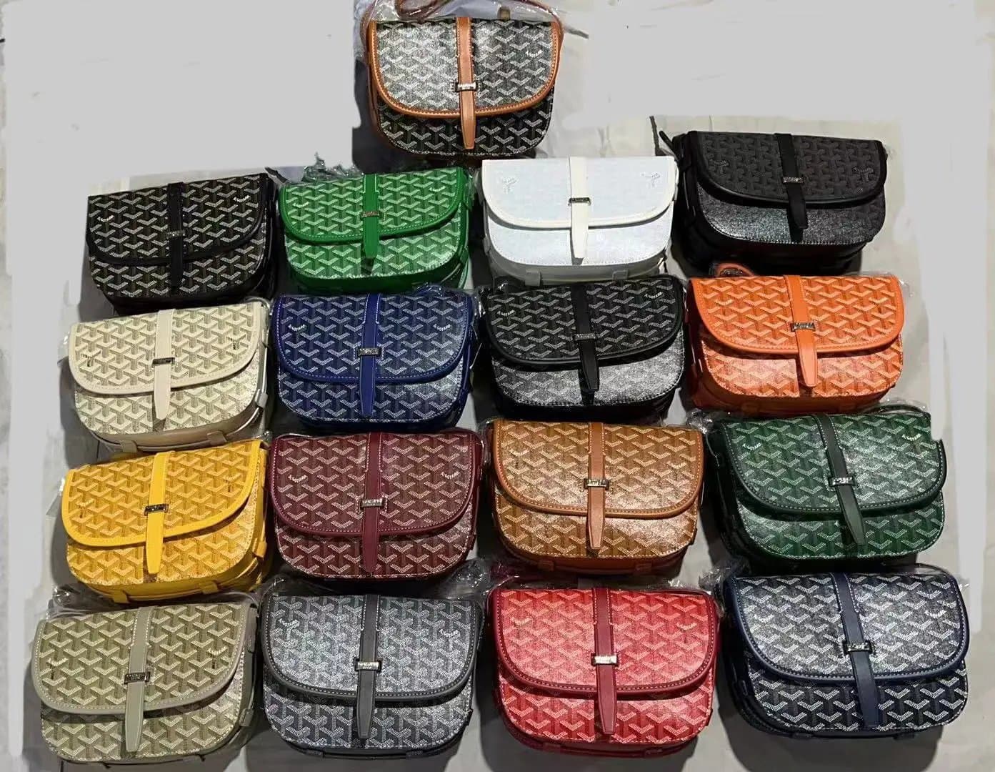Goyard Saint Louis Chevron Pattern — 驼色