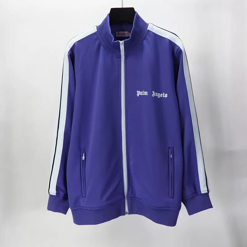 Palm Angels Track Jacket Racing Stripe — 6001紫色