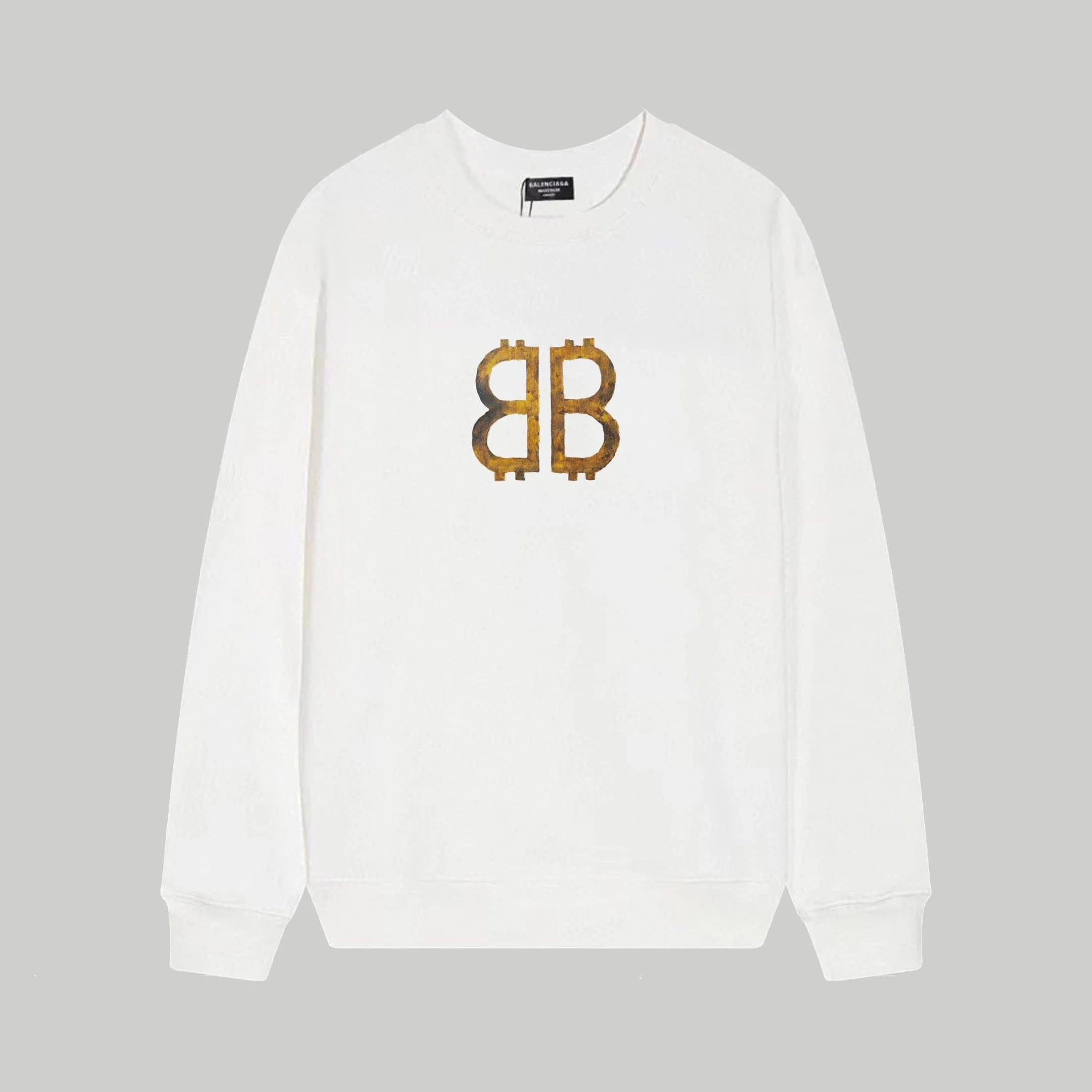 Balenciaga Logo Long-Sleeve Tee Oversized — 1