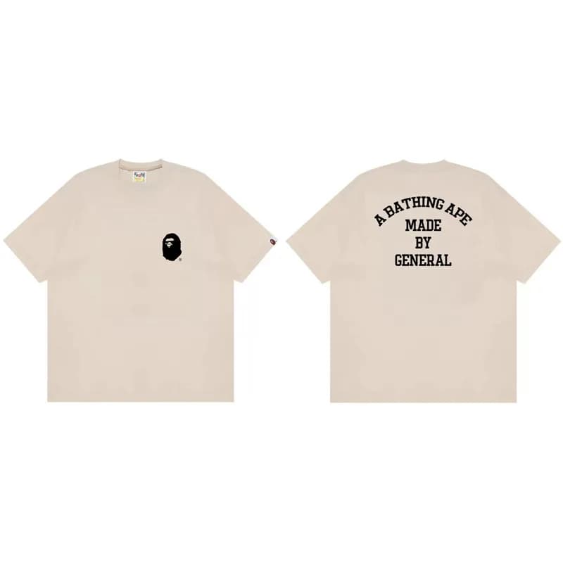 BAPE Ape Head Tee Camo Ape Logo — 709 apricot color