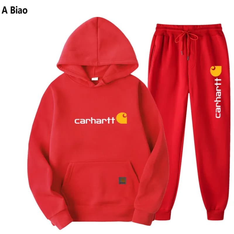 Carhartt Hoodie and Joggers Set Logo Print