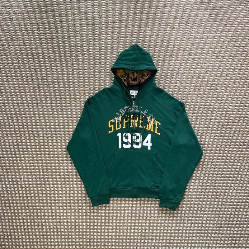 Supreme Zip-Up Hoodie 1994 Arch Logo