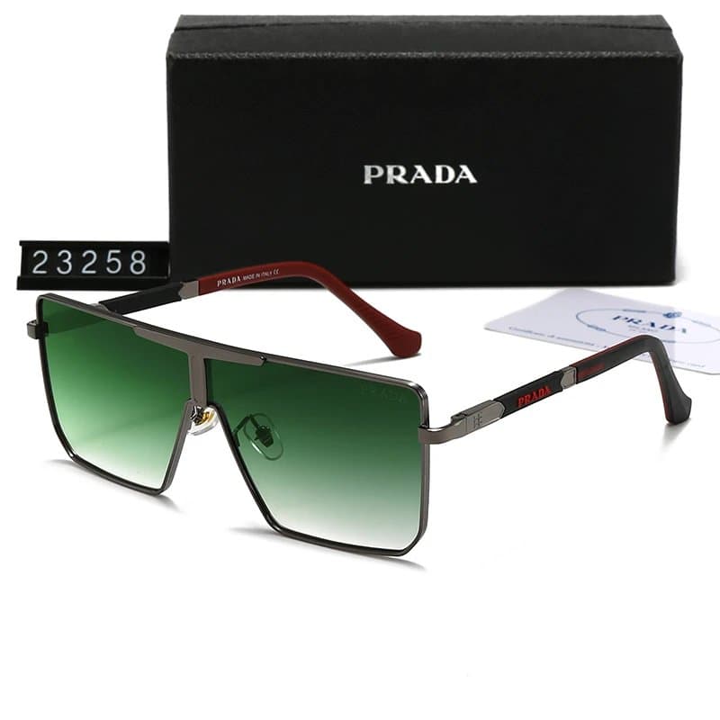 Prada Sunglasses Rectangular Acetate — 礼盒装 · 23258-D