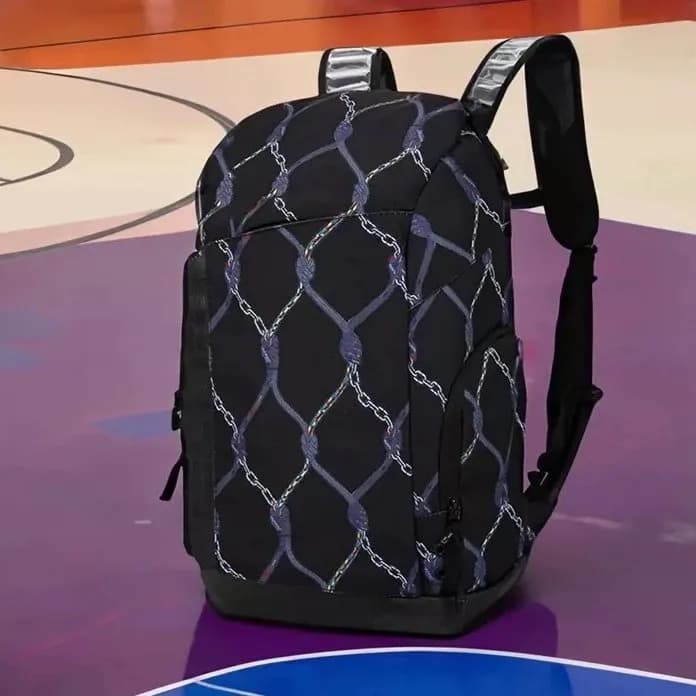 Nike Backpack Black — 气垫黑色网格
