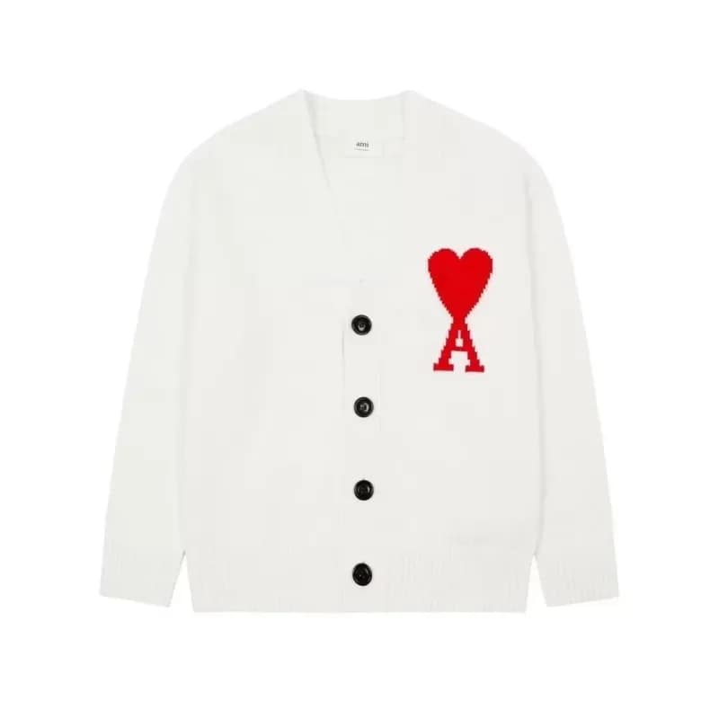 AMI Paris Cardigan Heart Logo