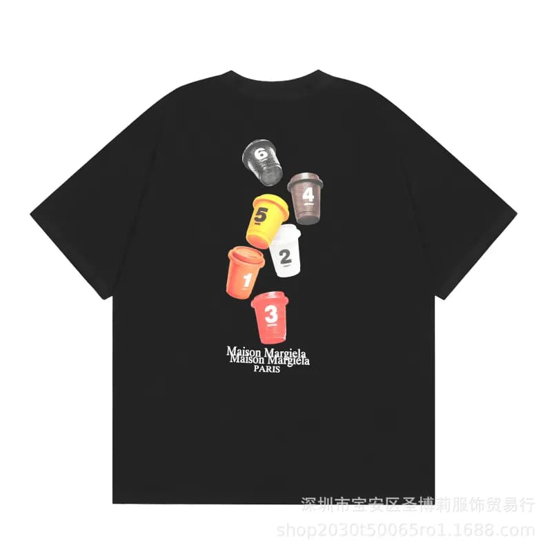 Maison Margiela T-Shirt Number Patch — 866黑色