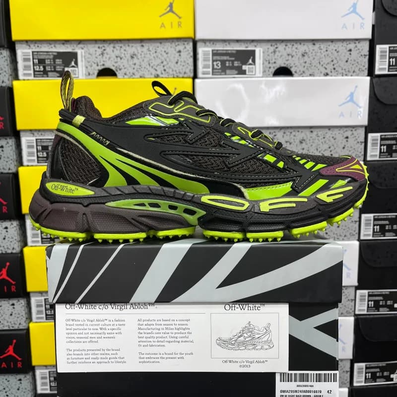 Jordan Off-White c/o Virgil Abloh Black/Neon Green