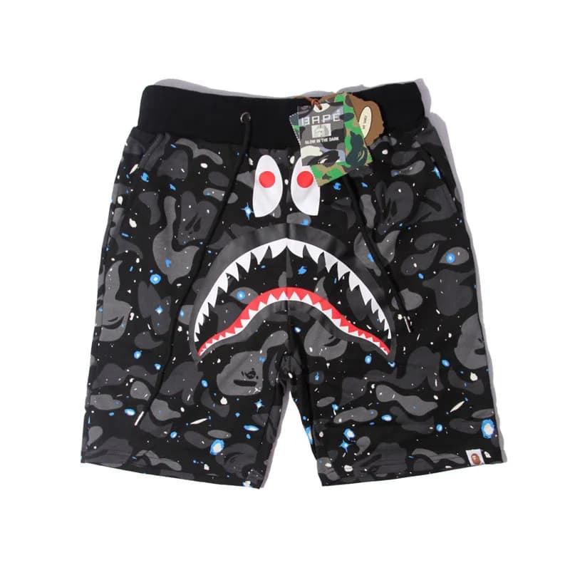 BAPE A Bathing Ape Shorts All-Over Logo Print — D0227099