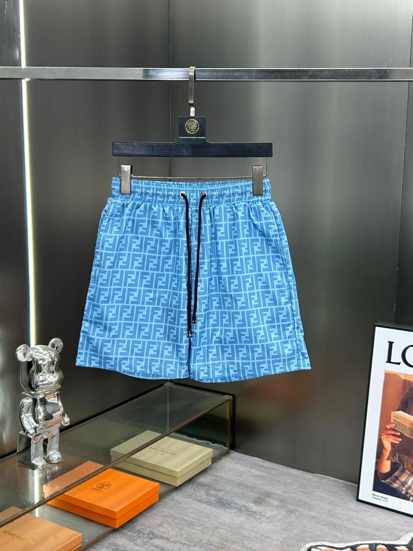 Fendi FF Logo Swim Shorts All-Over Print