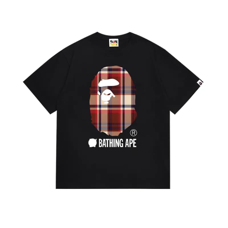 BAPE Ape Head Tee Plaid Ape Head