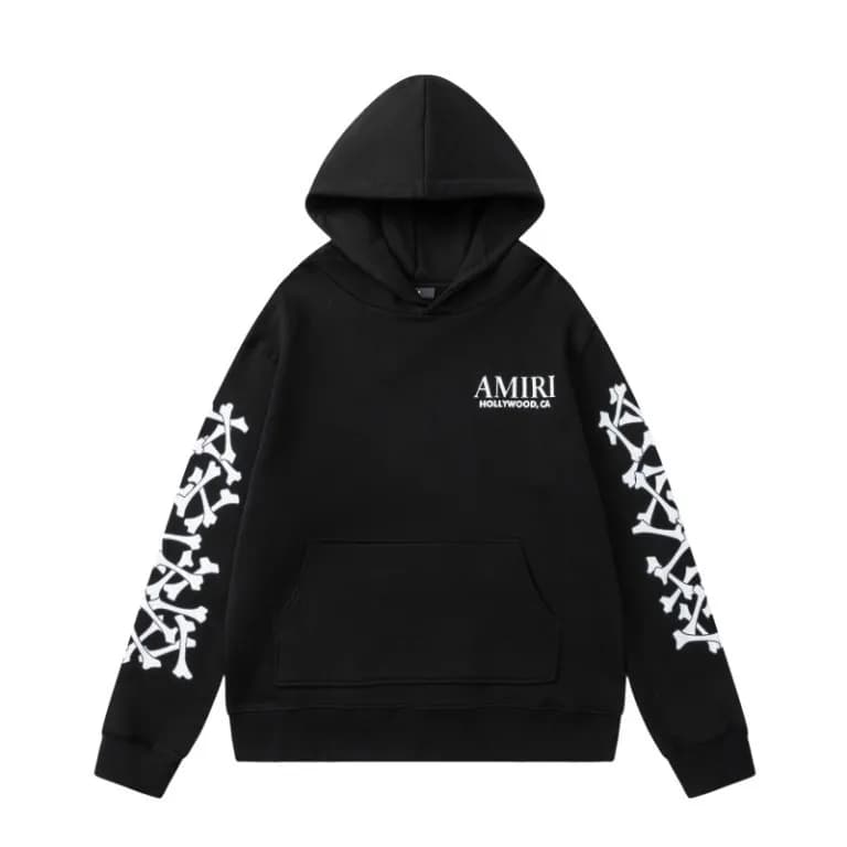 Amiri Hooded Sweatshirt Crossbones Print