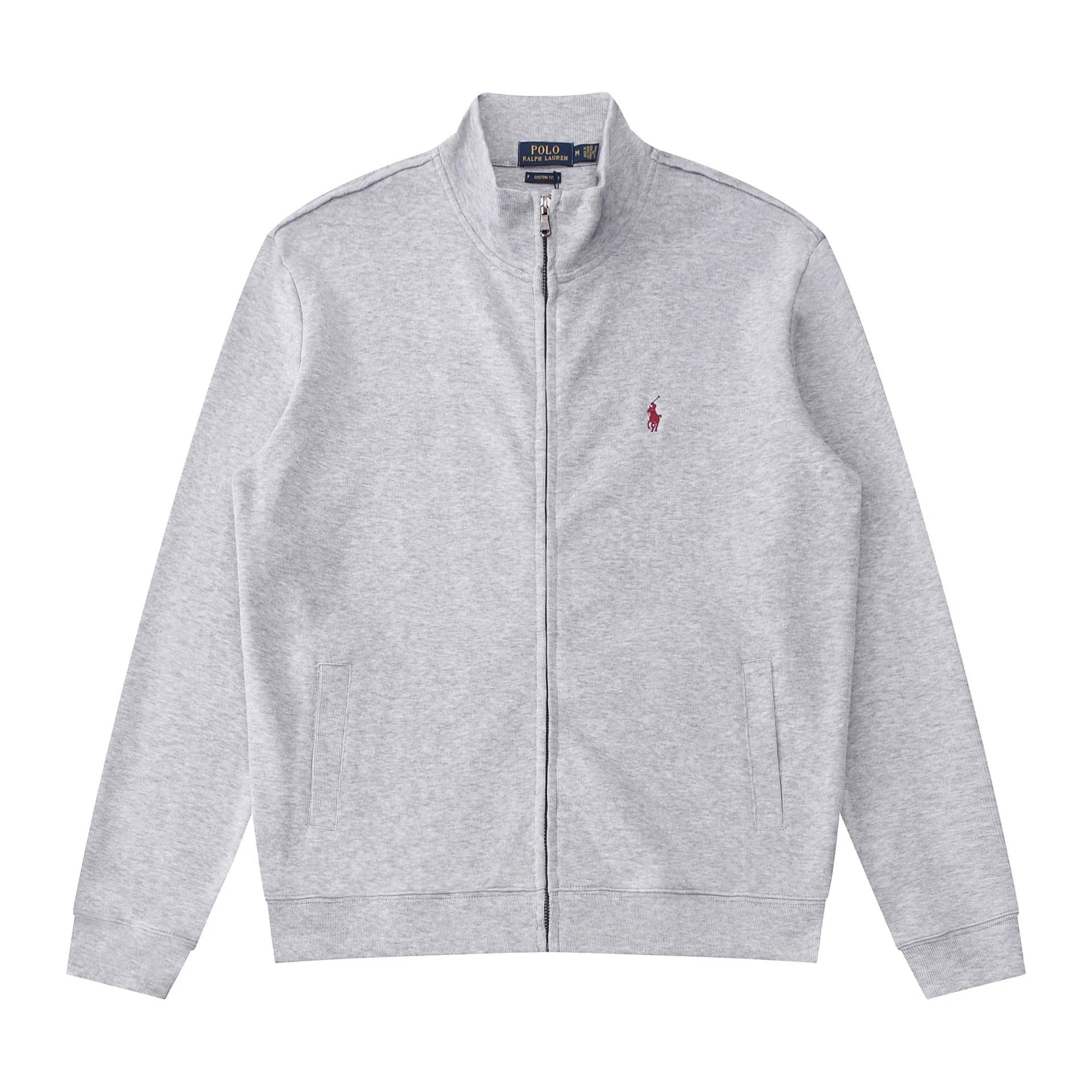 Polo Ralph Lauren Full-Zip Sweatshirt Jacket Heather Grey