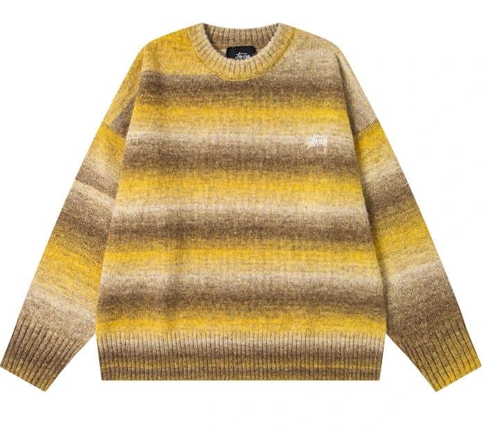 Stüssy Ombre Knit Sweater Gradient Stripe
