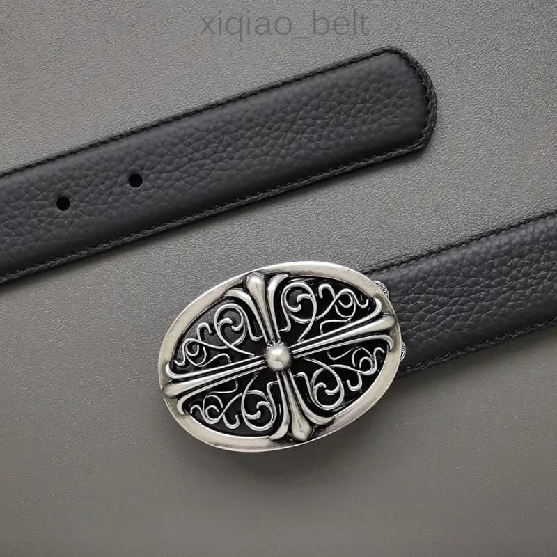 Chrome Hearts Cross Buckle Belt Oval Cross