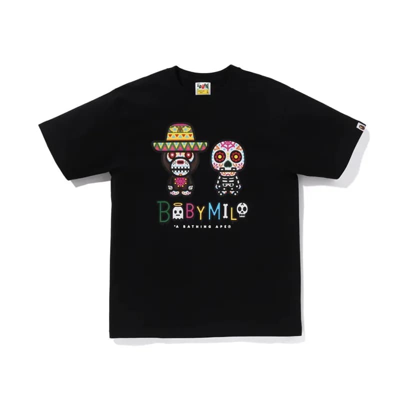 BAPE Ape Head Tee Camo Ape Logo — 715 black