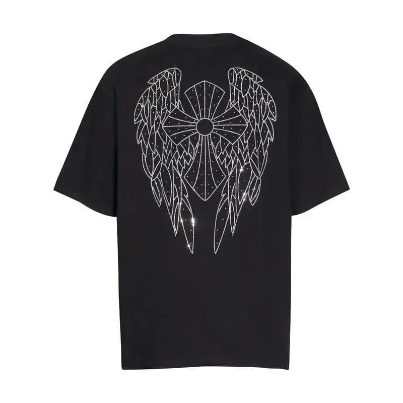 Chrome Hearts Graphic Tee Multi-Logo Print — 6094黑色*Top quality