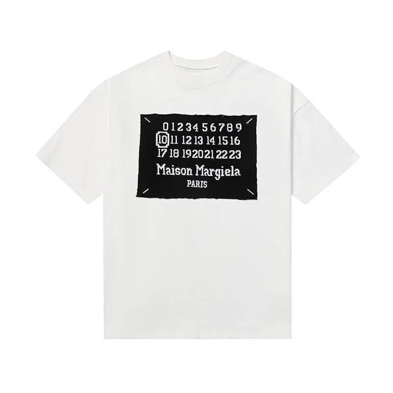 Maison Margiela Numbered Tee Numbers Print — 608白