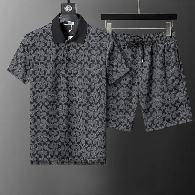 Coach Polo and Shorts Set Signature C Print
