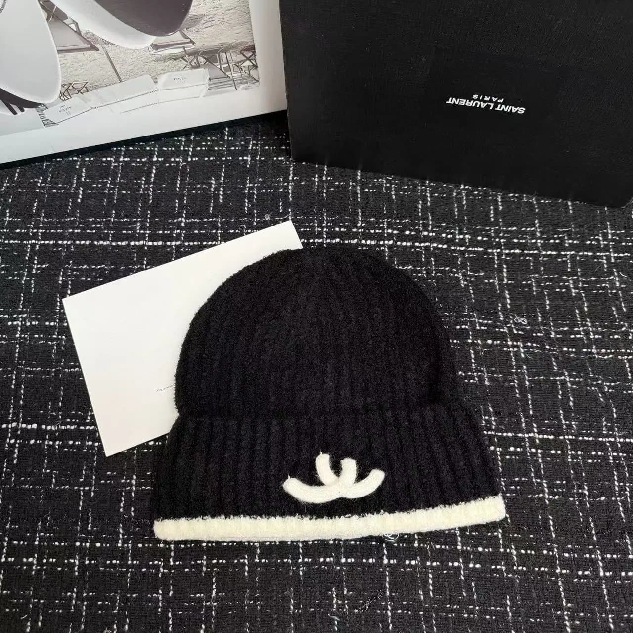Chanel Knit Beanie CC Logo