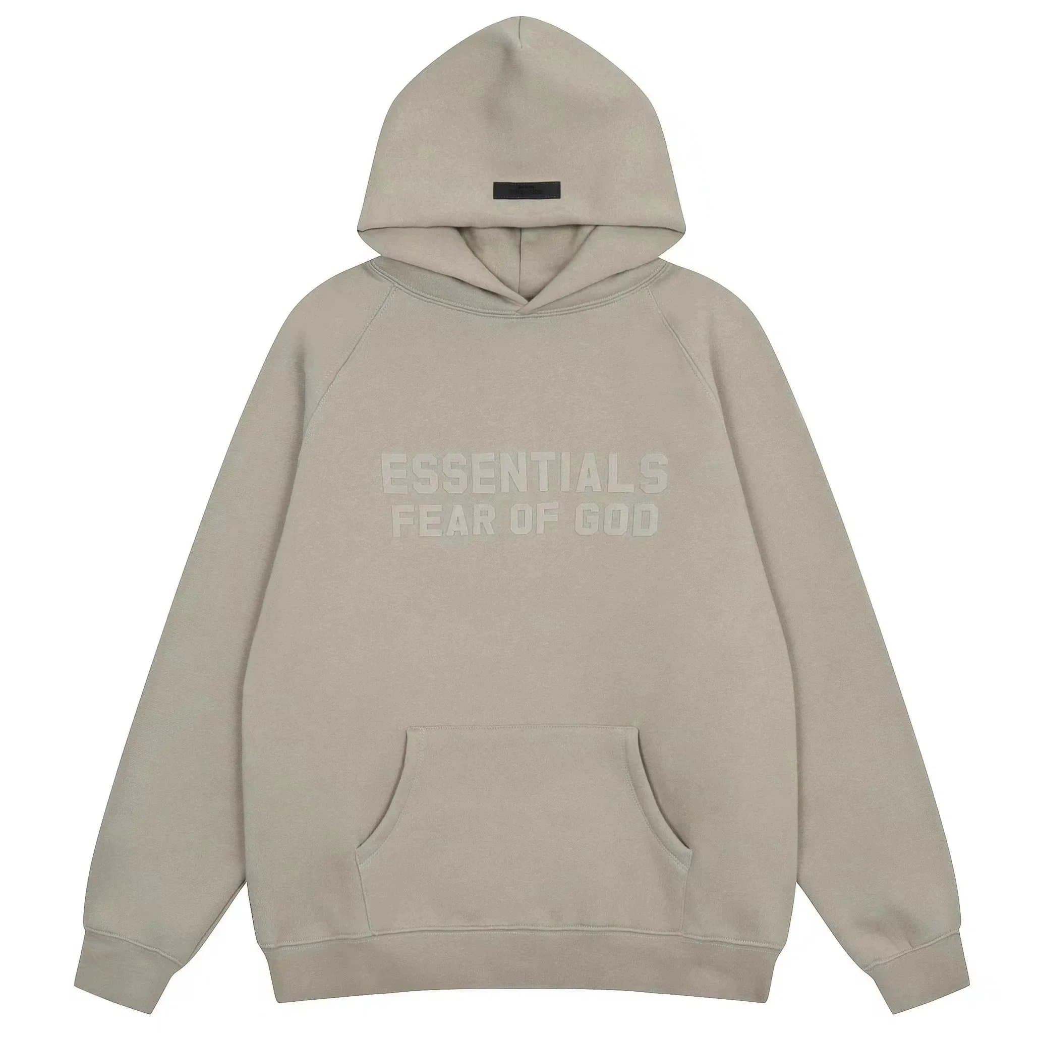 Fear of God Essentials Hooded Sweatshirt Essentials Logo — 浅咖