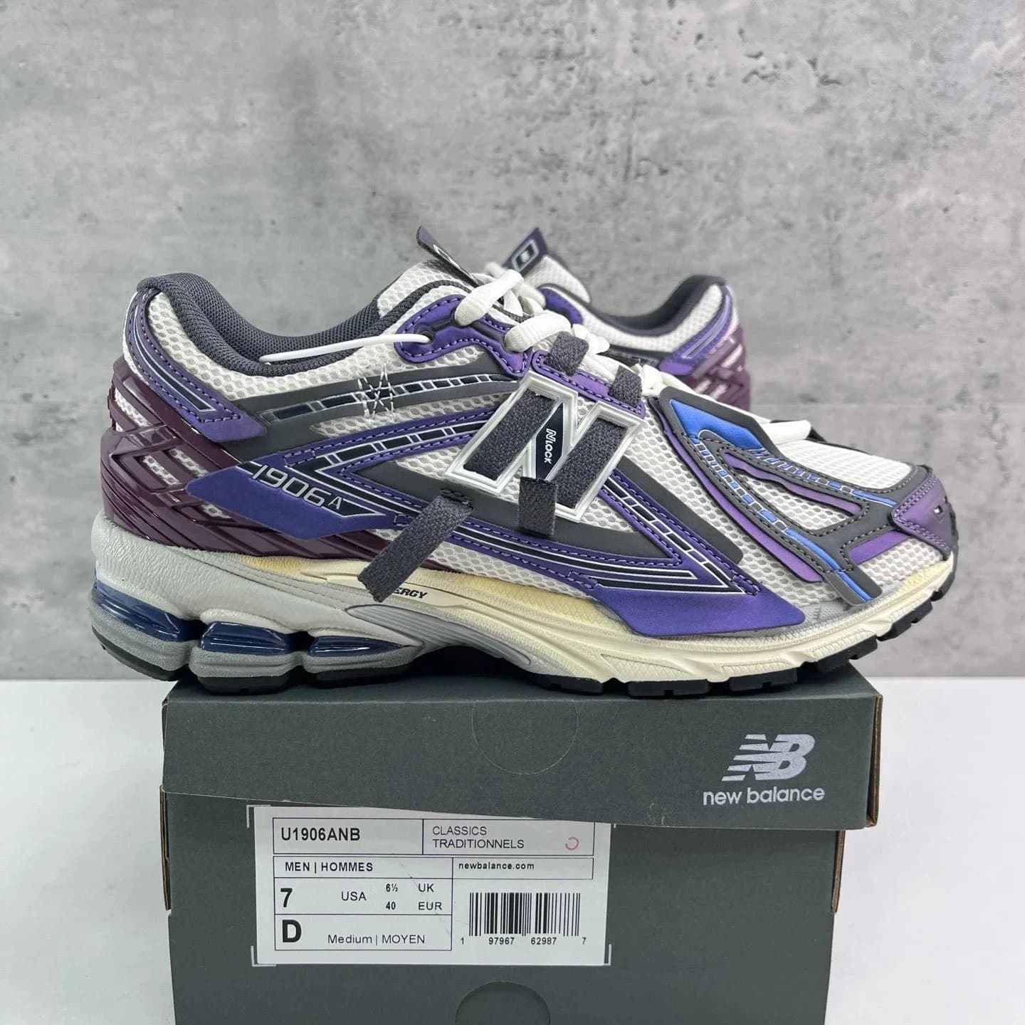 New Balance 1906R Grey — TOP版 · 灰紫 U1906ANB