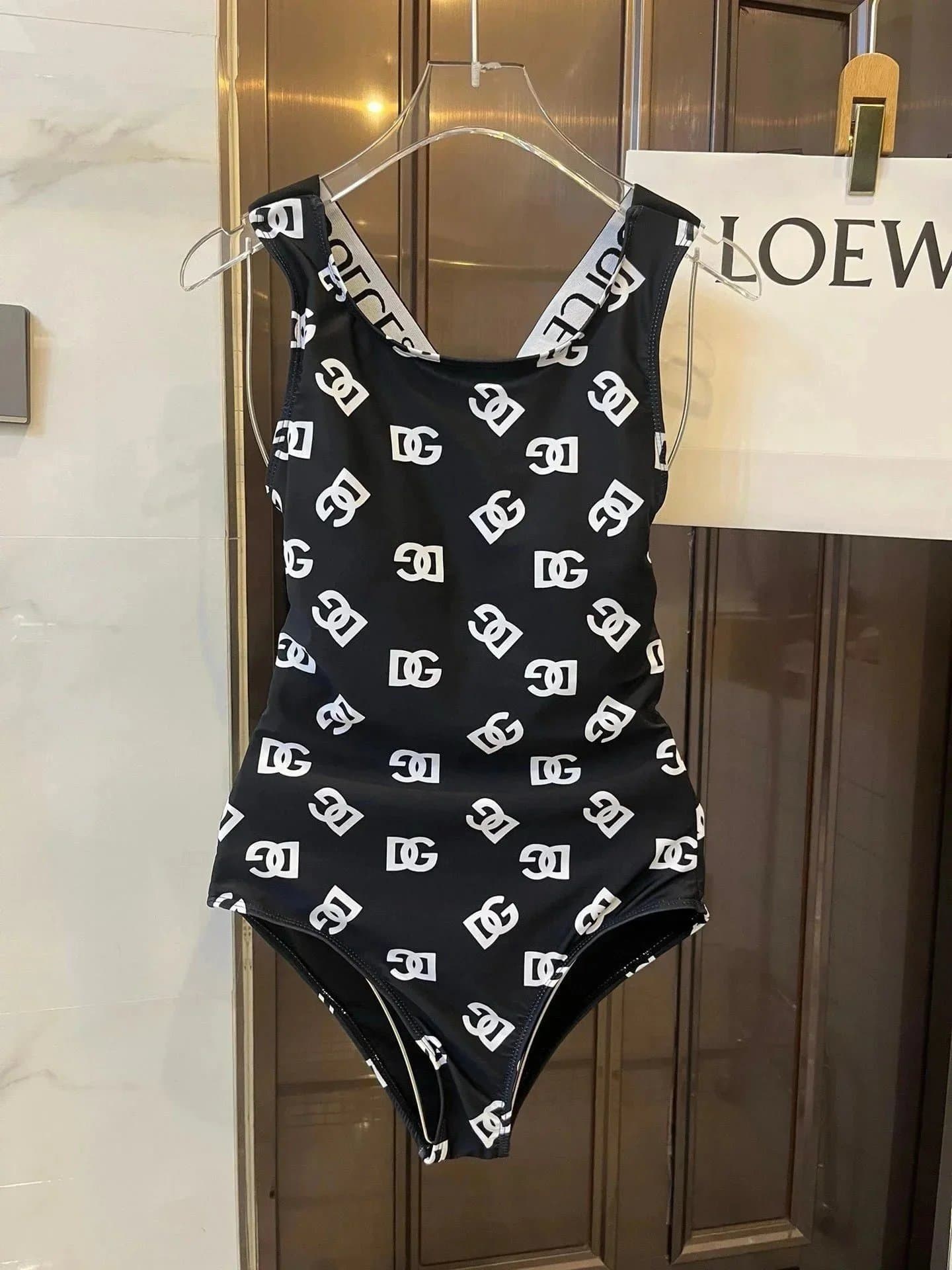 Dior Logo-Print Bodysuit Monogram All-Over