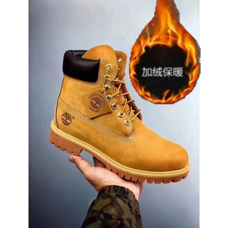 Timberland 6-Inch Premium Boot Wheat — 黄色高帮【加绒】