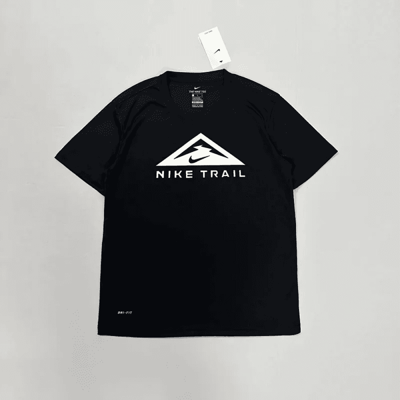 Prada Logo T-Shirt Triangle Logo — Nike-黑色