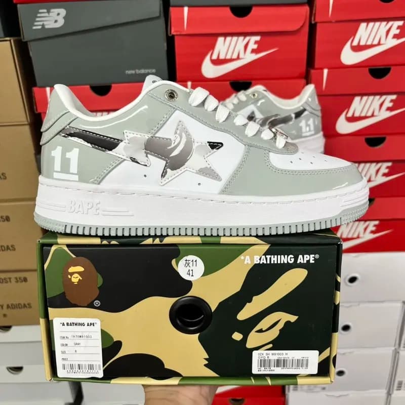 Bape Sta Camouflage Star — 灰11 1H70M91003
