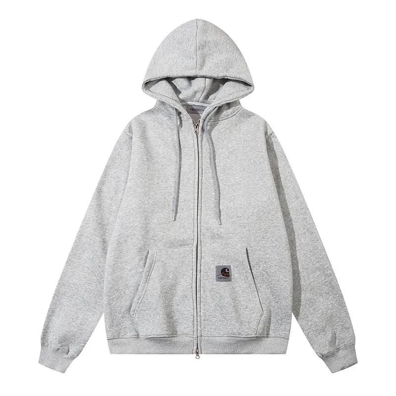 Carhartt Zip-Up Hoodie Heather Grey