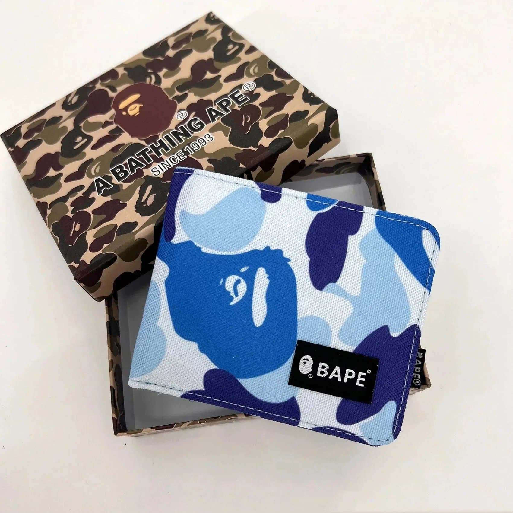 Bape Camo Wallet Blue Camo