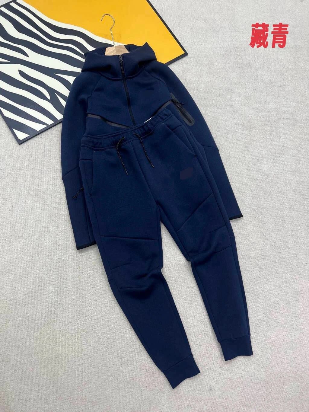 Nike Tech Fleece Joggers Solid Brown — 藏青色套装