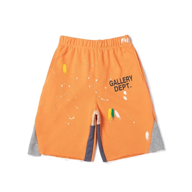 Paint Splatter Shorts Gallery Dept. Logo — 301# 橘色