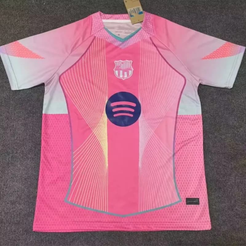 Adidas Spain Home Jersey 2024 Away Colorblock — 2526巴萨粉色特别版R