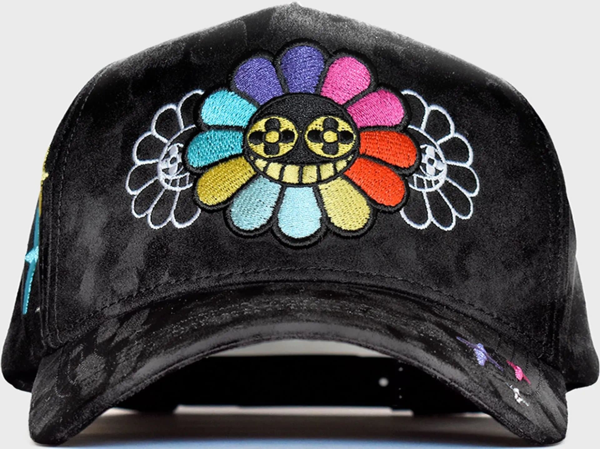 KAWS Baseball Cap Flower Embroidery