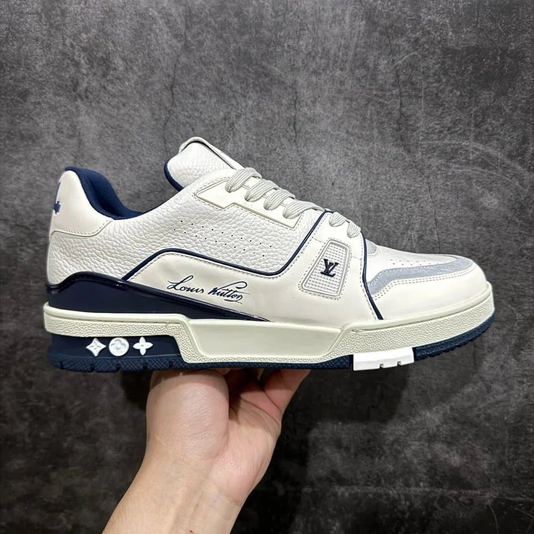 Louis Vuitton LV Trainer Monogram — A+版本  1V 白蓝色