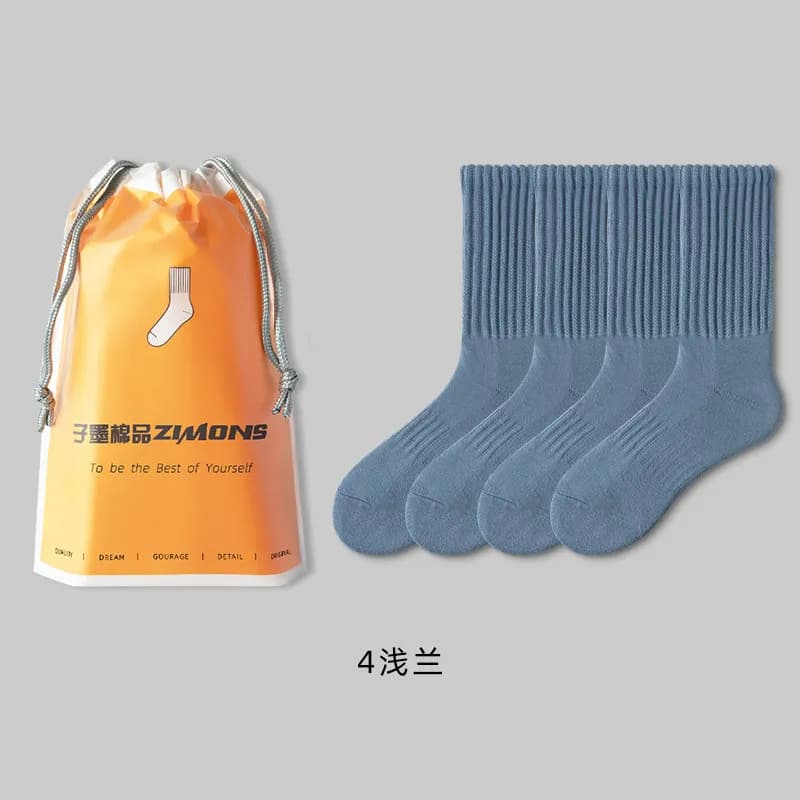 Cotton Socks Ribbed Crew