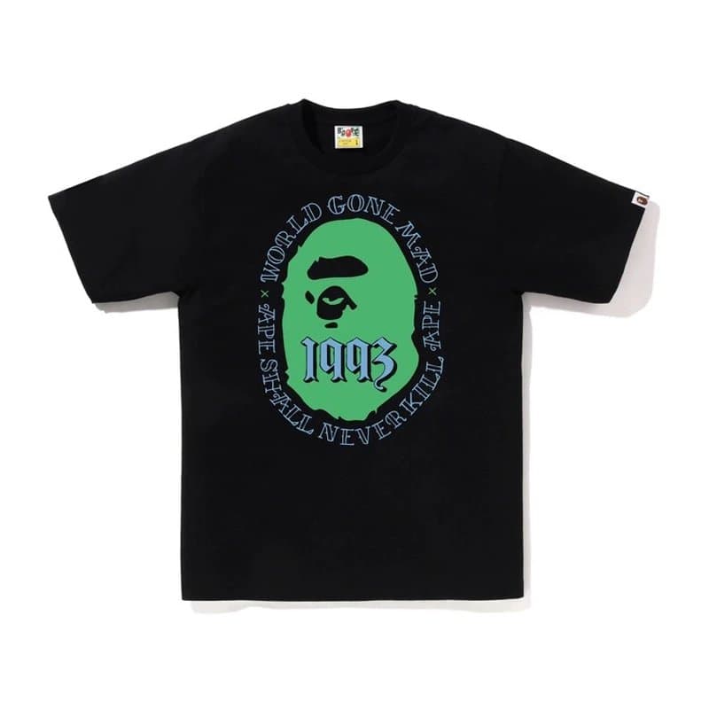 BAPE A Bathing Ape Tee Camouflage Ape Head — 5007黑色