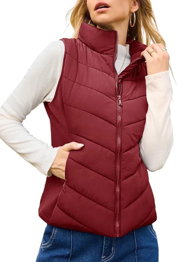 Moncler Puffer Vest Quilted Zip-Up