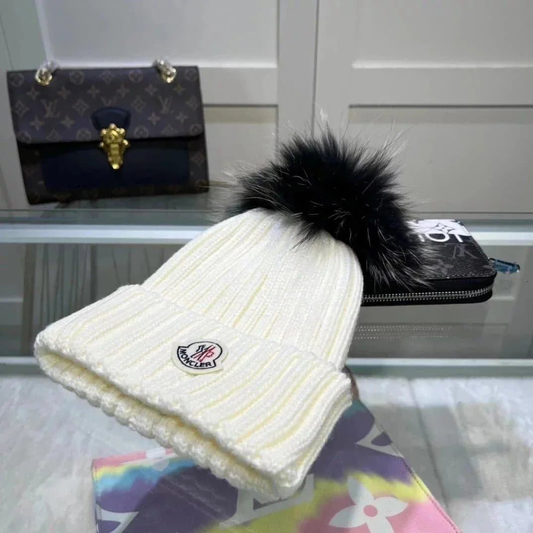 Prada × Loewe Knit Beanie Triangle Logo — 23