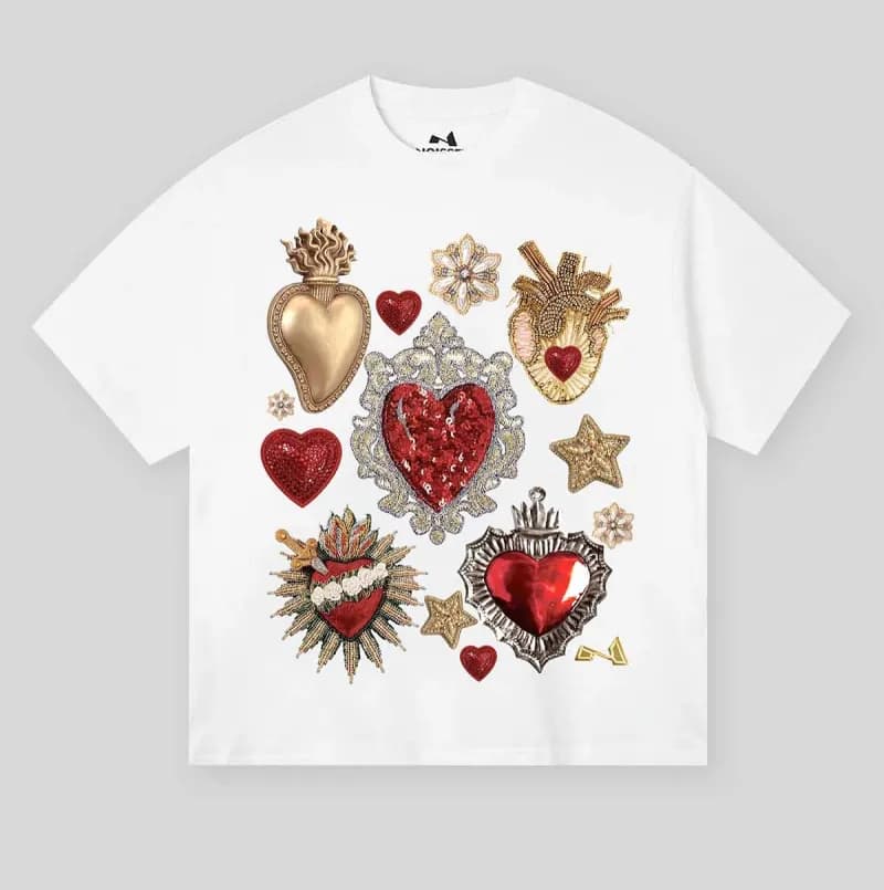 Rick Owens Graphic T-Shirt Triple Lips Print — 21