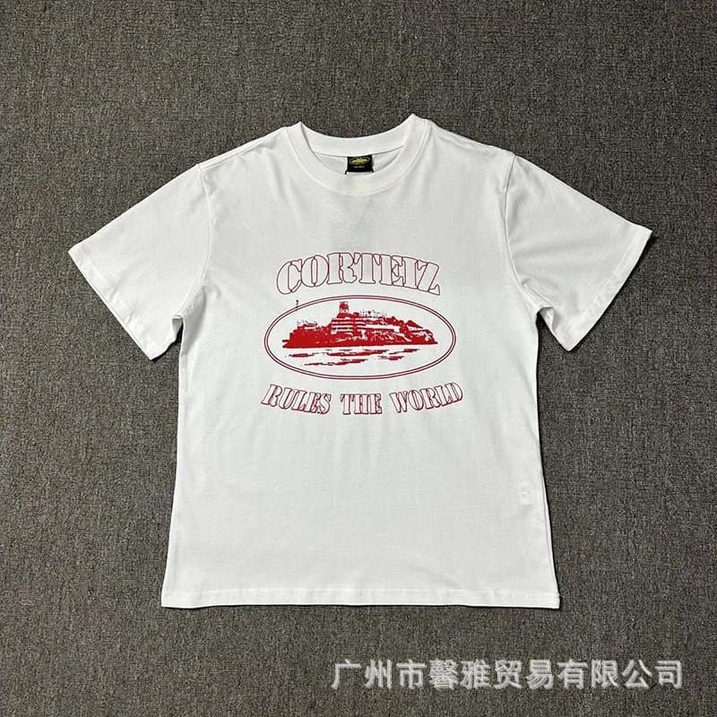 Off-White Graphic Tee Authentic Island Print — 3103白红