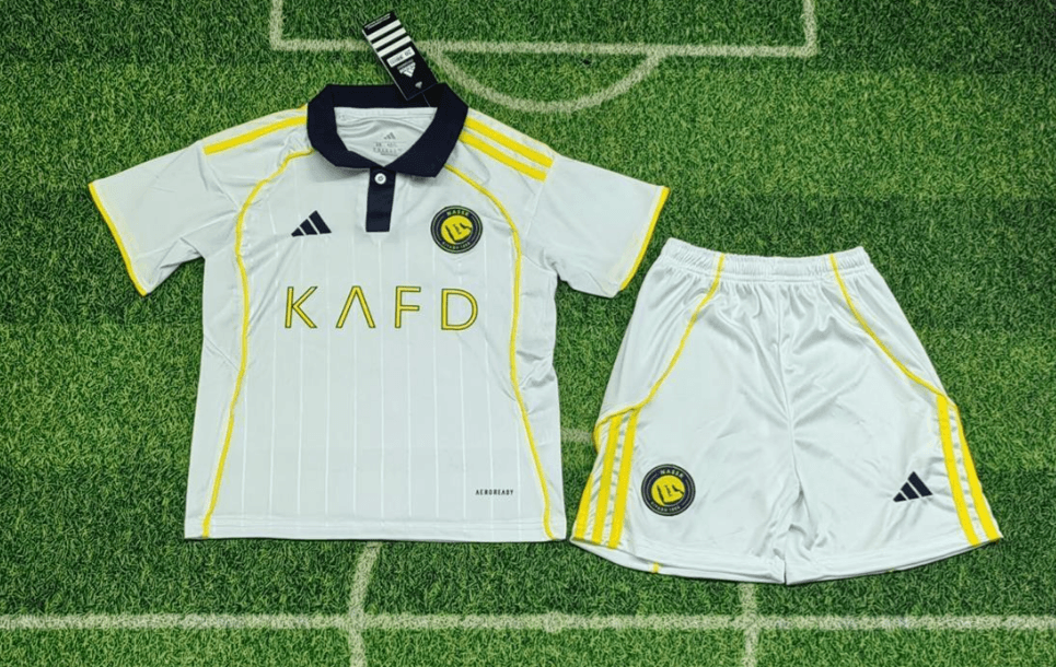 Adidas KAFD Jersey Set White with Yellow Accents