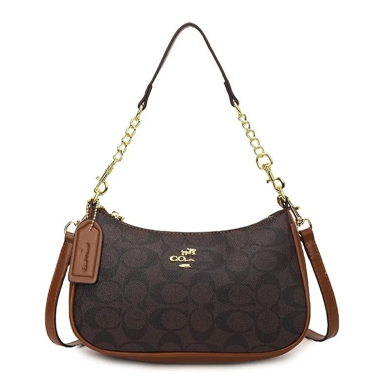 Coach Shoulder Bag Signature Canvas