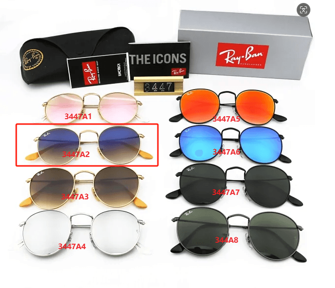 Ray-Ban Aviator Gradient Blue Mirror — 3447A2